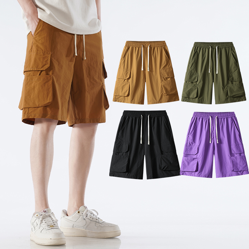 Thin, comfortable and cool ice silk shorts are a must-have in summer🔥hot style🩳 shorts
