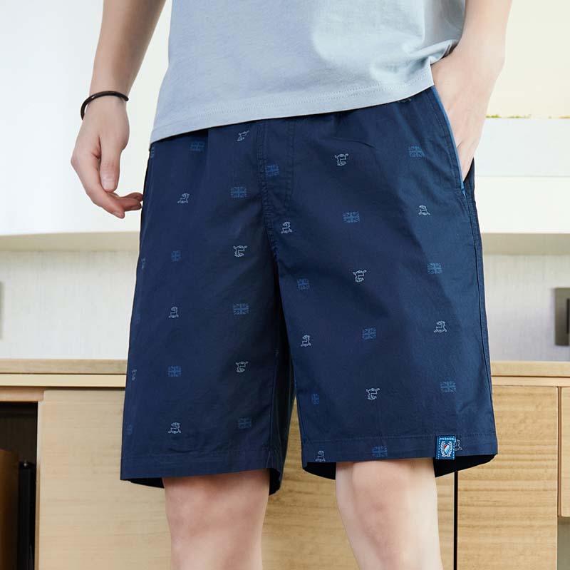 Men's pure cotton shorts sweat-absorbent breathable casual pants-DMYYS