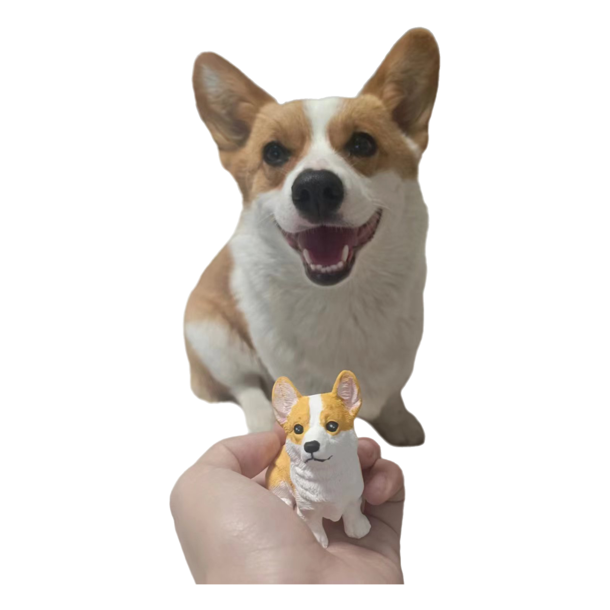 Custom-Painted Dog &Cat Figurine