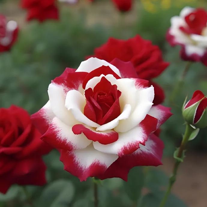 Red Heart Twin Rose Seeds