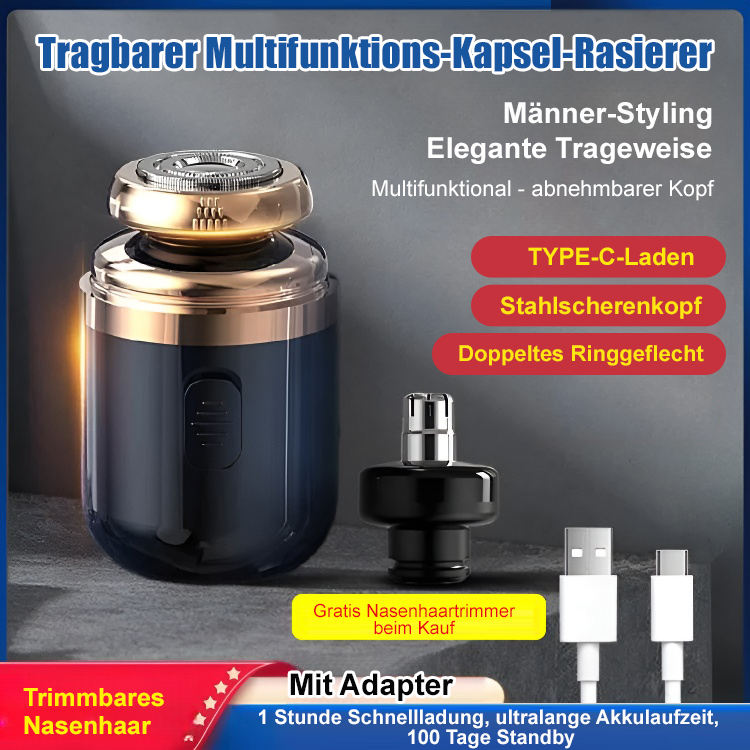 Tragbarer Multifunktions-Kapsel-Rasierer