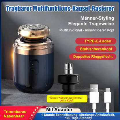 Tragbarer Multifunktions-Kapsel-Rasierer