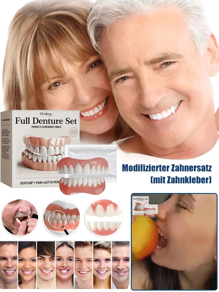 Beauty-Set zur Zahnprothesenmodifikation, weiches Silikonmaterial, feste Adsorption, hohe Passform