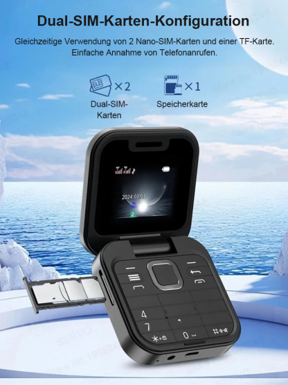 Klappbares Telefon mit Flip Button