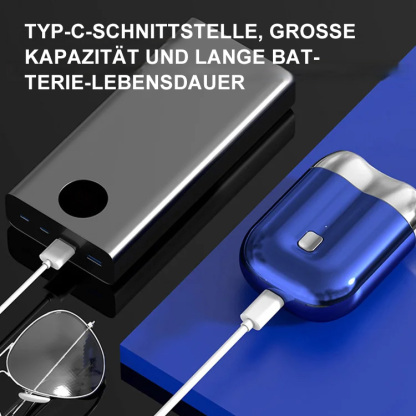 Neuer Mini-Elektrorasierer mit Doppelkopf, klein, leicht und einfach zu tragen, 2 Stück für nur 56 €