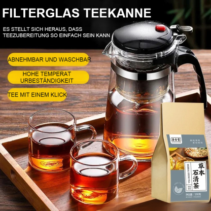 Ein-Knopf-Teeset mit Filterfunktion