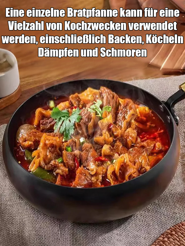 【Kostenlose Testversion】Der Gusseisentopf ist handgeschmiedet und rostet und verformt sich 50 Jahre lang nicht.