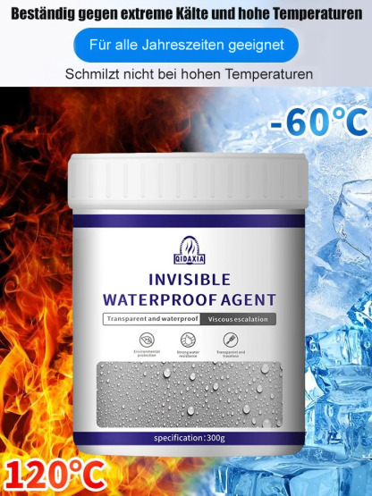 Transparenter wasserfester Kleber