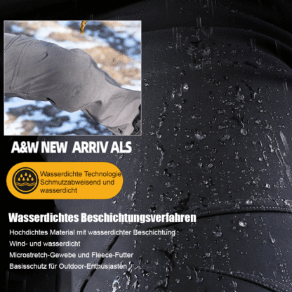 Fleecegefütterte taktische Hose, wasserdicht, schmutzabweisend und verschleißfest