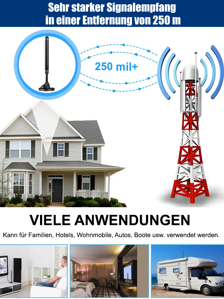 Innenantenne für hochauflösendes Digitalfernsehen