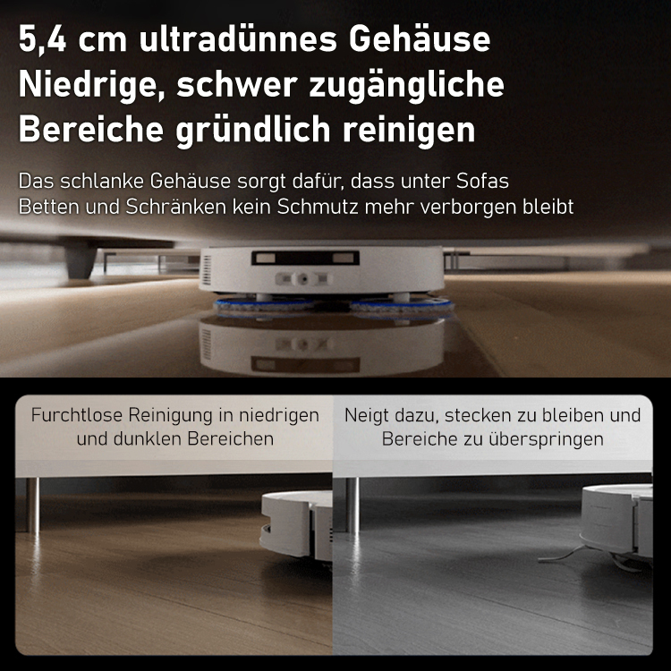 Intelligenter Kehrroboter mit einer Sterilisationsrate von bis zu 99,9 % und geringem Dezibelgeräusch😍