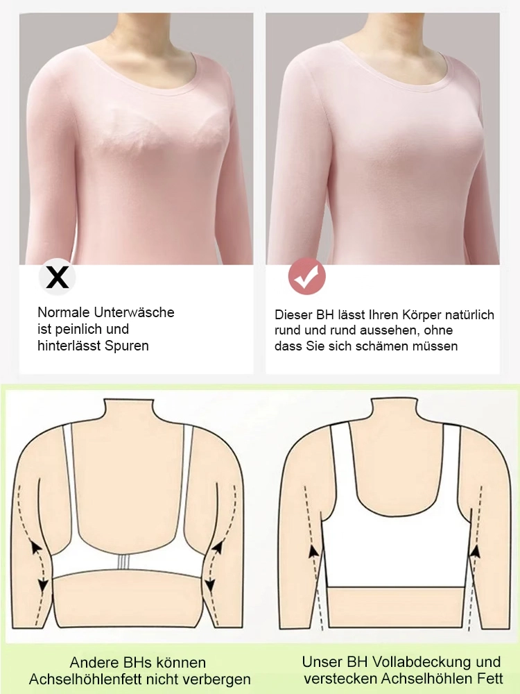 Ultradünner nahtloser BH für Mädchen mit großer Brust, um Brustfett zu reduzieren und eine perfekte Brustform zu schaffen💖Optisch 10 kg schlanker