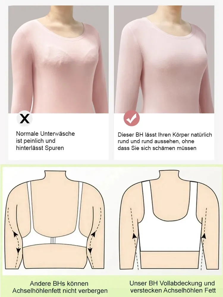 Ultradünner nahtloser BH für Mädchen mit großer Brust, um Brustfett zu reduzieren und eine perfekte Brustform zu schaffen💖Optisch 10 kg schlanker
