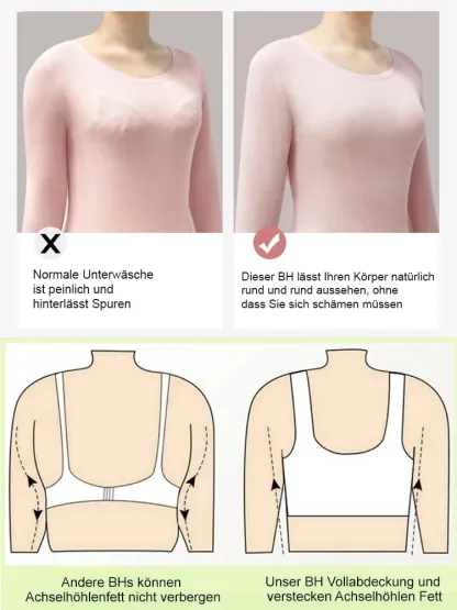 Ultradünner nahtloser BH für Mädchen mit großer Brust, um Brustfett zu reduzieren und eine perfekte Brustform zu schaffen💖Optisch 10 kg schlanker