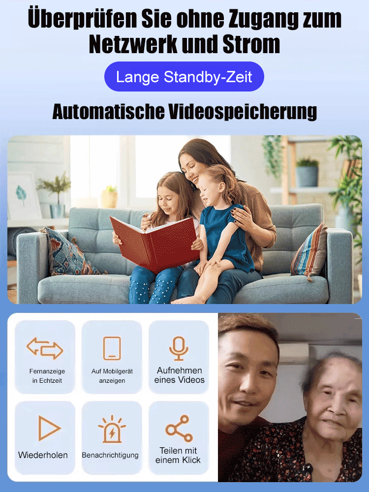 Ultra-mini-HD-Überwachungskamera für den Heimgebrauch mit Kabel💞