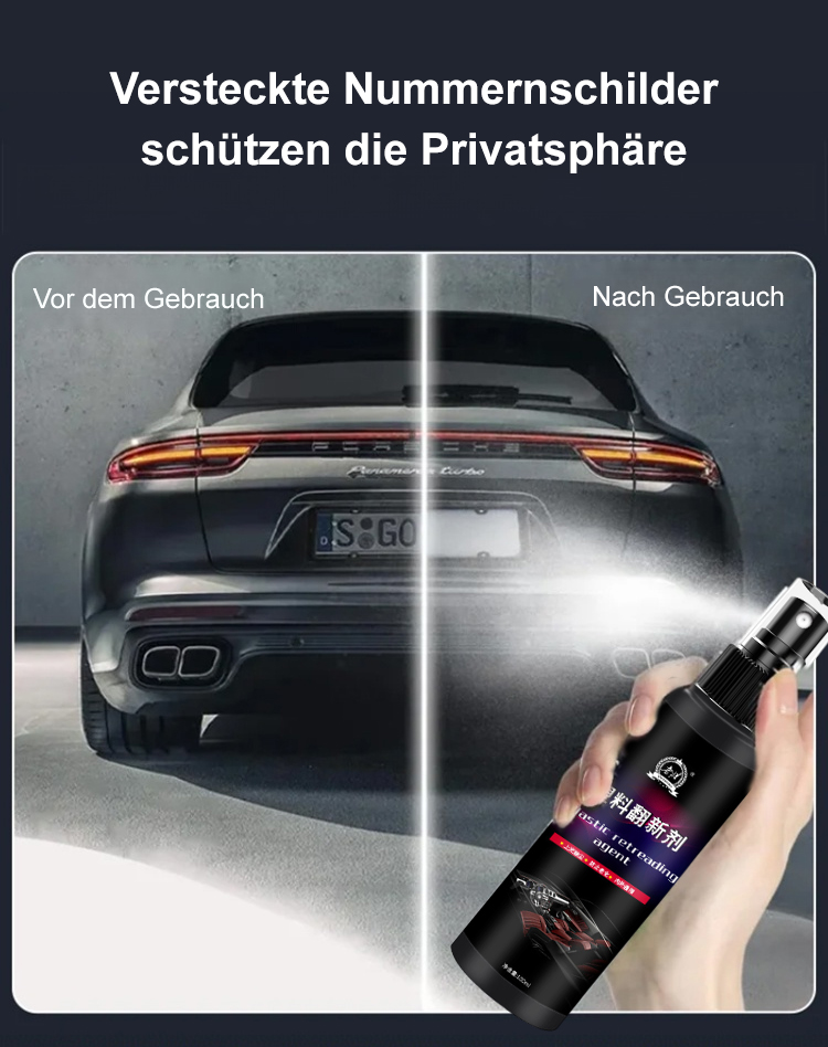 🔥Schwarze Technologie🔥Unsichtbares Nummernschildspray