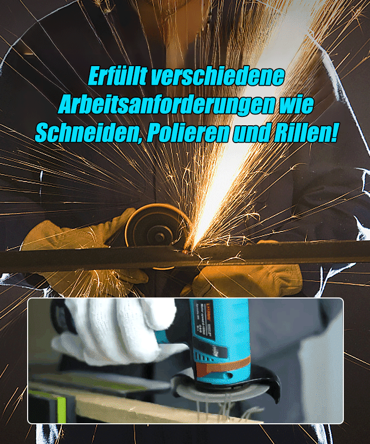 Leichter und tragbarer Mini-Winkelschleifer für Metall, Fliesen und Holz
