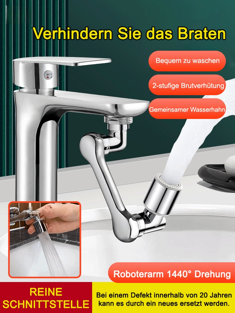 Spritzwassergeschützter Wasserhahn aus Edelstahl 304, sicher und unbedenklich😍