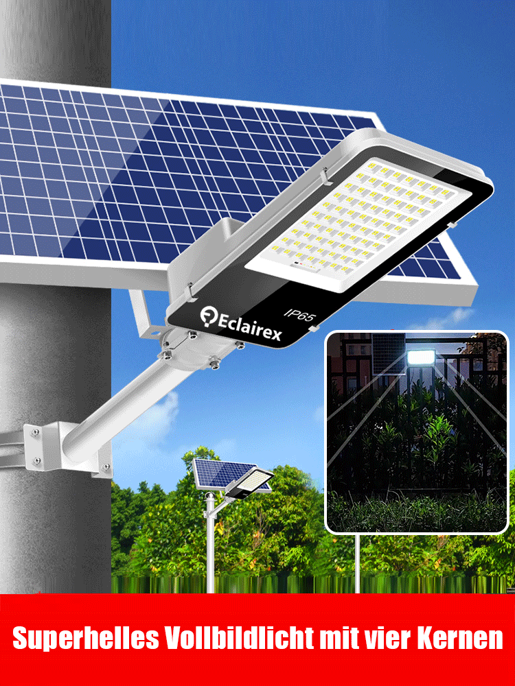 Superhelle wasserdichte Solar-Straßenlampe