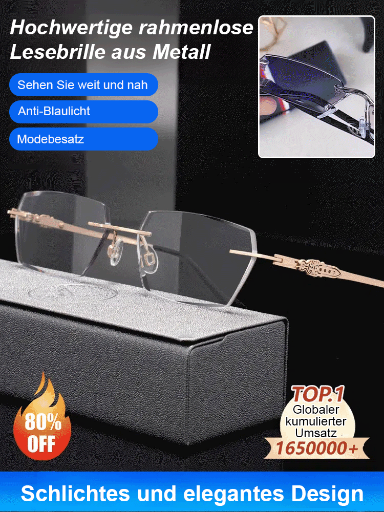 Hochwertige Lesebrille, importierte Materialien, Blaulichtschutz, lindert Augenermüdung.