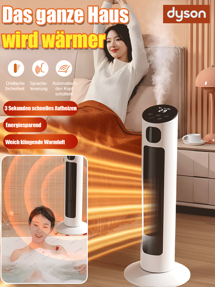 🔥【Nur heute 50 % Rabatt】Vertikaler, kleiner, leiser Elektroheizer
