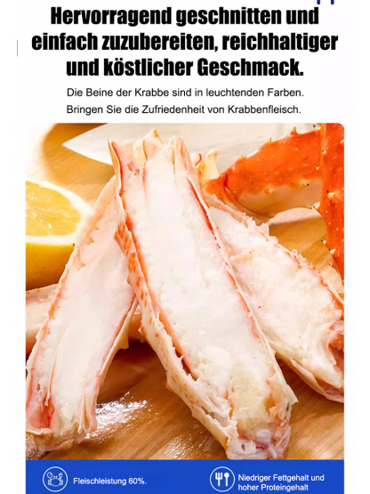 Leckere Königskrabbenbeine, tolles 10er-Sparpaket für nur 39 €