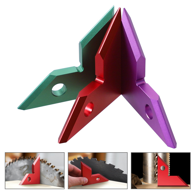 Dart Typ Mini Aluminiumlegierung Dreieck Lineal Holzbearbeitung rechten Winkel schrägen Winkel Positionierung Lineal Säge Tabelle Winkel multifunktionale Winkel Lineal