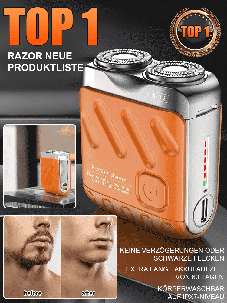 Leistungsstarker Rasierer, Rasur in 3 Sekunden