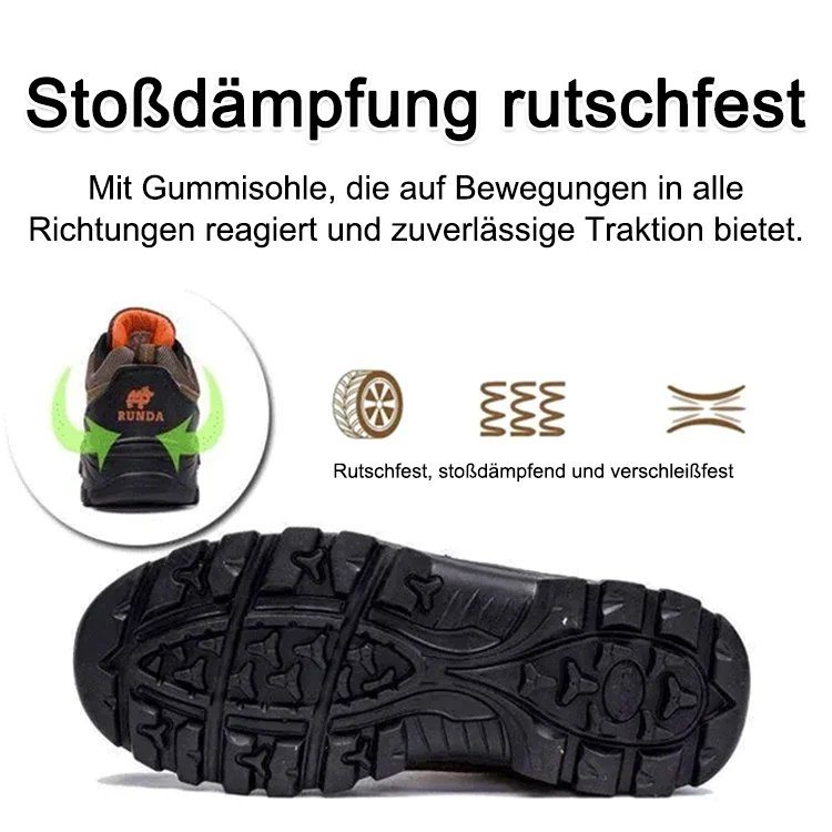 Rutschfeste, stoßdämpfende Wanderschuhe