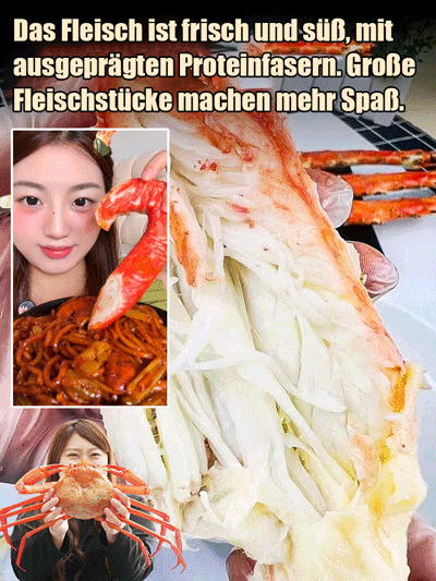 Leckere Königskrabbenbeine, tolles 10er-Sparpaket für nur 39 €
