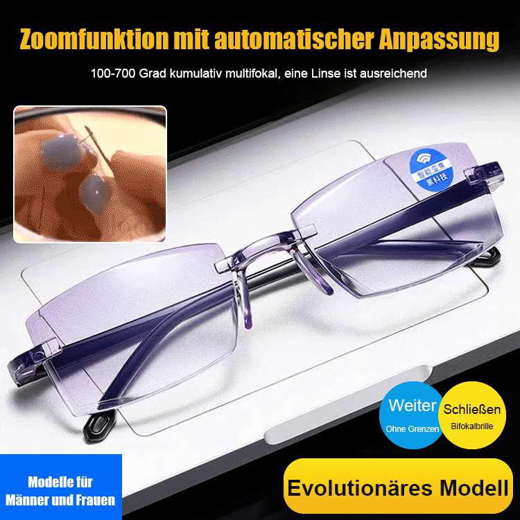 👓️Blaulichtblockierende Zoom-Lesebrille, 50 % Rabatt bei Bestellung heute