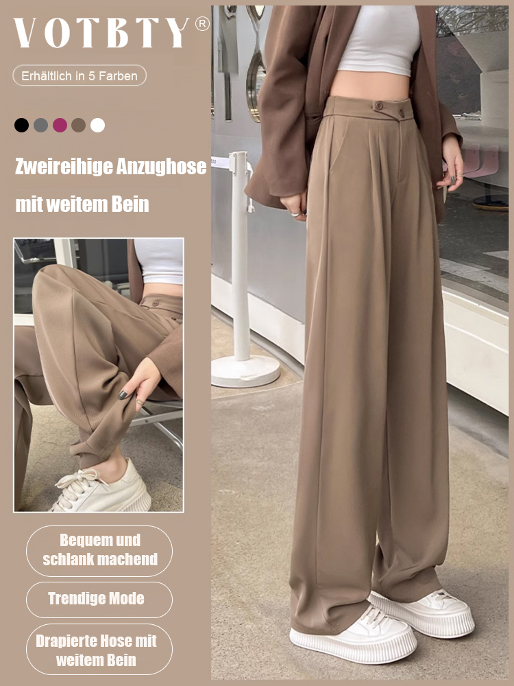 Modischer und vielseitiger Stil, Hose mit hoher Taille und weitem Bein🛍️