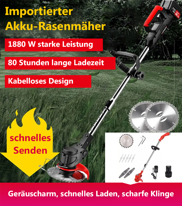 Elektrischer Rasenmäher mit Lithiumbatterie