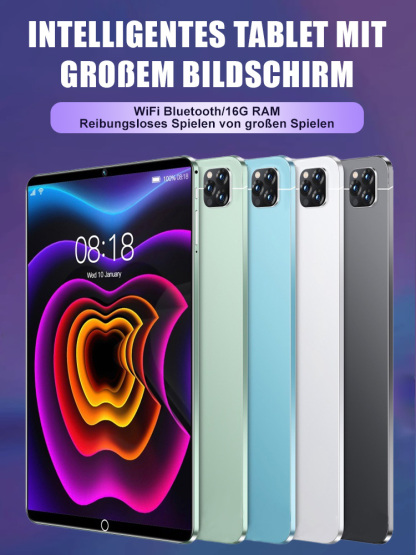 🎄Weihnachtsverkauf, Intelligentes Großbild-Tablet,der zweite für nur 60 Euro