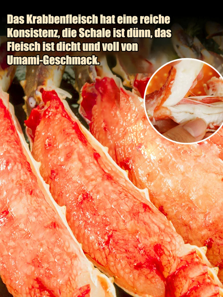 Leckere Königskrabbenbeine, tolles 10er-Sparpaket für nur 39 €
