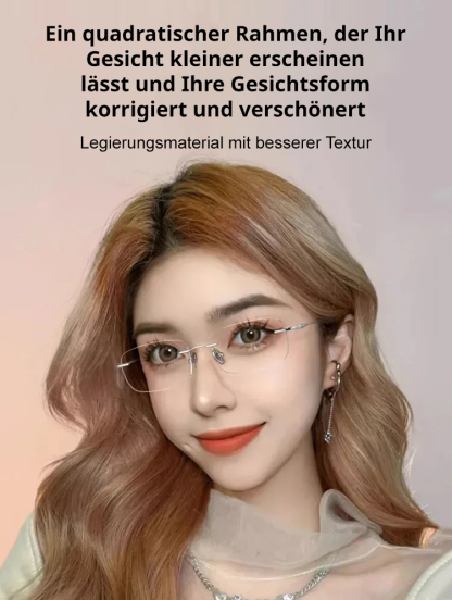 Photochrome, rahmenlose Gleitsichtbrille ohne Rand【Unisex】
