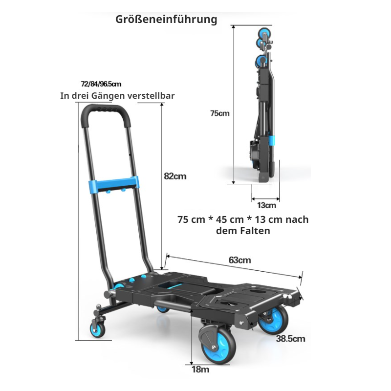 Tragbarer Klappwagen Leichter OutdoorCampingTrolley