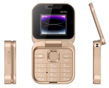 Klappbares Telefon mit Flip Button