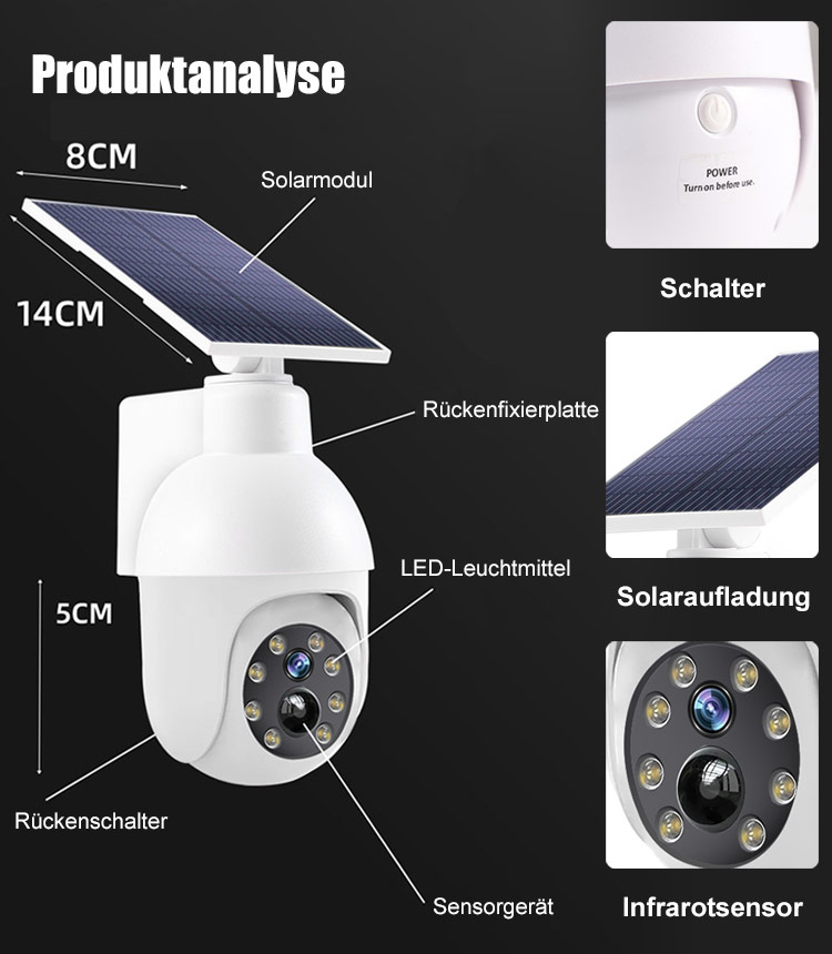 Attrappe Überwachungskamera Straßenlaterne