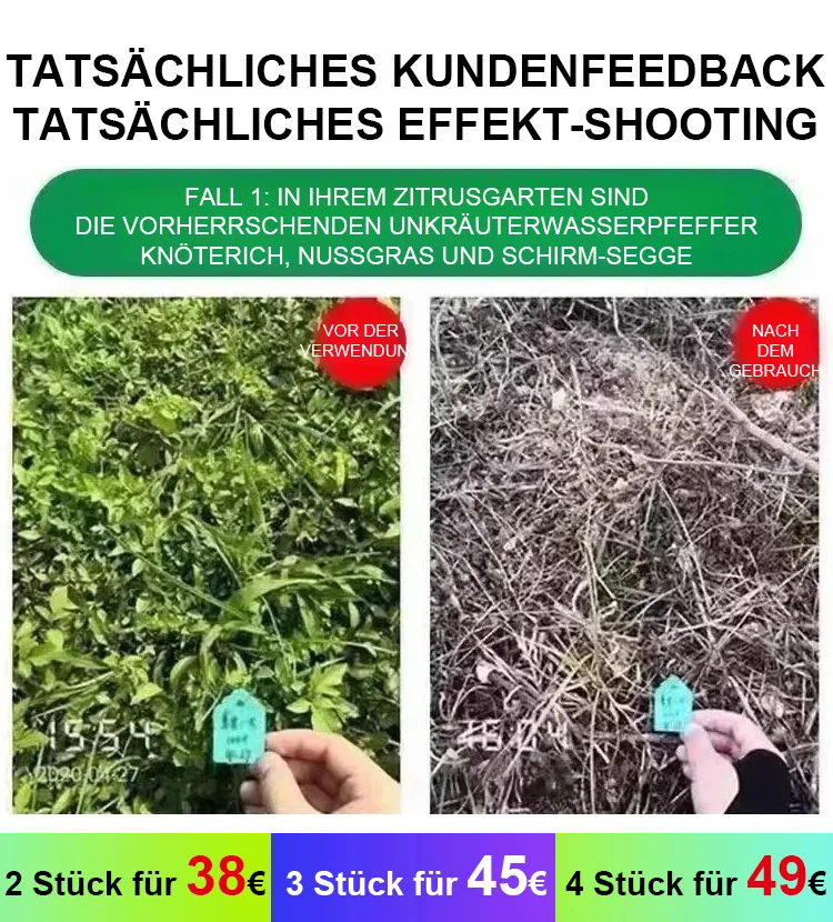 🌿Das wirksamste Herbizid, entwickelt vom Institut für Agrarwissenschaften der Universität München