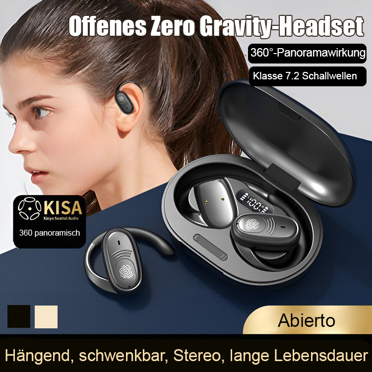 Kabellose Knochenleitungskopfhörer, HIFI-Klangqualität, keine Gehörschäden🎧️
