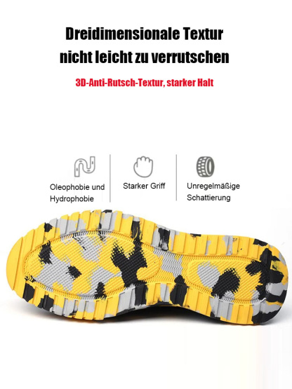 Schlag- und durchtrittsichere Arbeitsschuhe, 10 Jahre Tragedauer