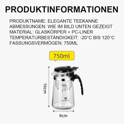 Ein-Knopf-Teeset mit Filterfunktion