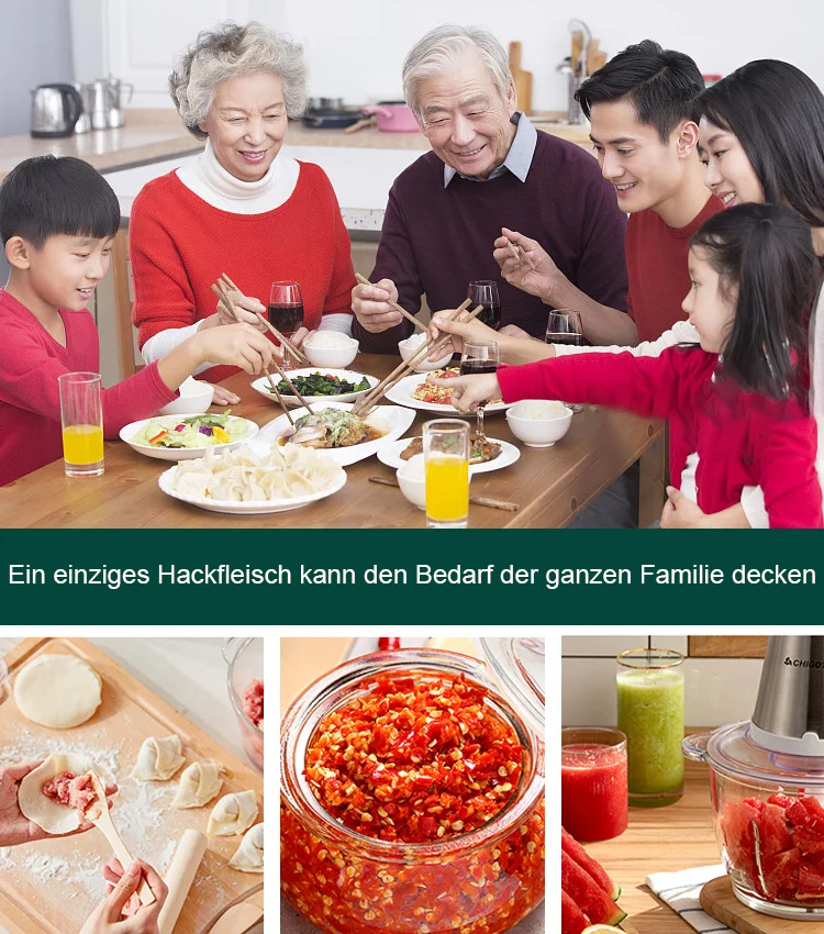 Elektrischer Fleischwolf aus Edelstahl