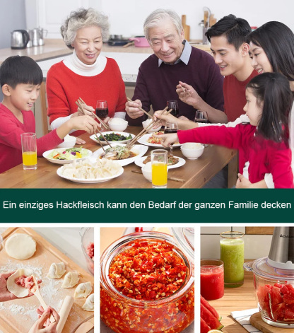 Elektrischer Fleischwolf aus Edelstahl