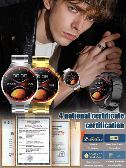 WATCH4PRO Raumforschung Rundbildschirm Smartwatch