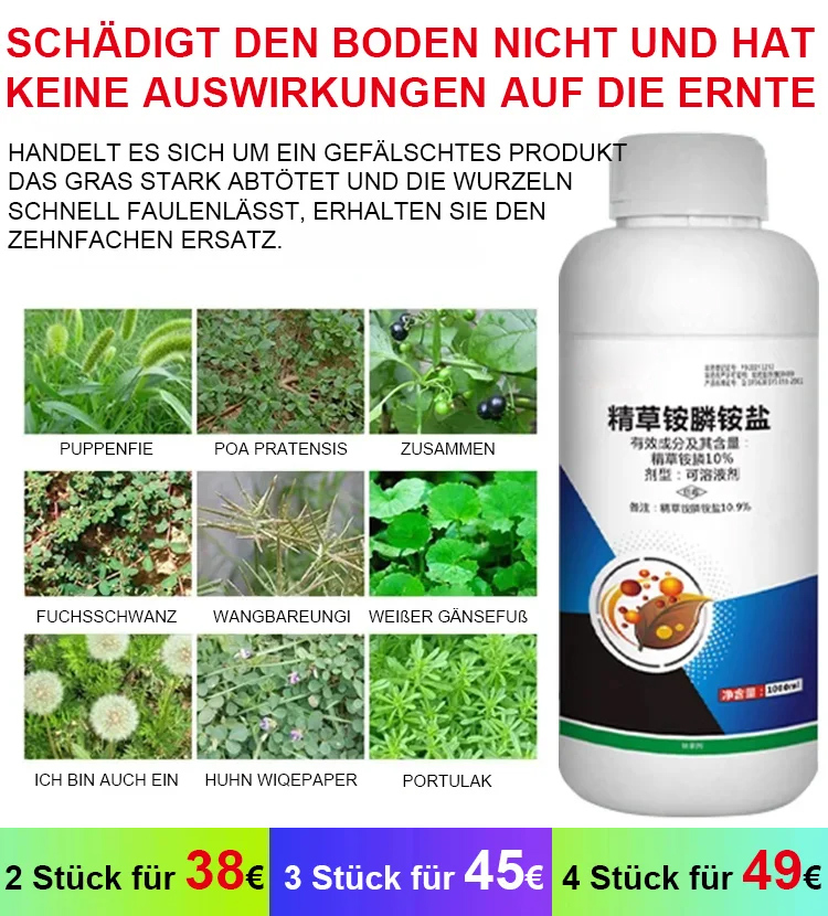 🌿Das wirksamste Herbizid, entwickelt vom Institut für Agrarwissenschaften der Universität München