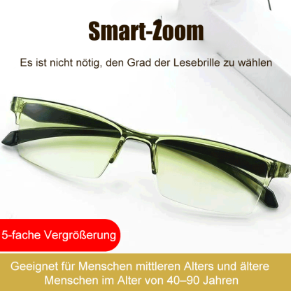Intelligente Zoom-Lesebrille