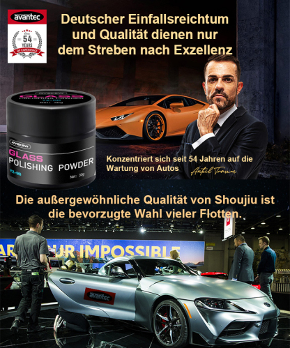 Ein Wischvorgang bringt es zum Glänzen, entfernt schnell den Ölfilm und hinterlässt keine Glasschäden🚘️
