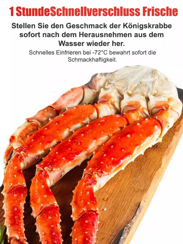 Leckere Königskrabbenbeine, tolles 10er-Sparpaket für nur 39 €